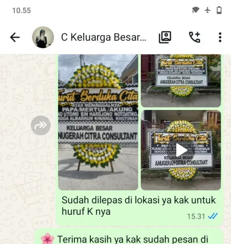 Pengiriman Papan Bunga Duka Rengging Pecangaan